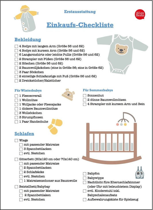 Erstausstattung für das Baby: Was braucht man wirklich?